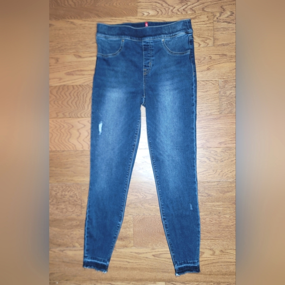Spanx Jean Leggings Skinny Distressed Size Medium